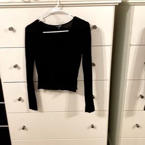 long sleeve top crop